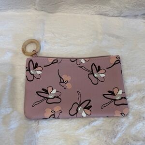 Floral Pink Makeup Bag